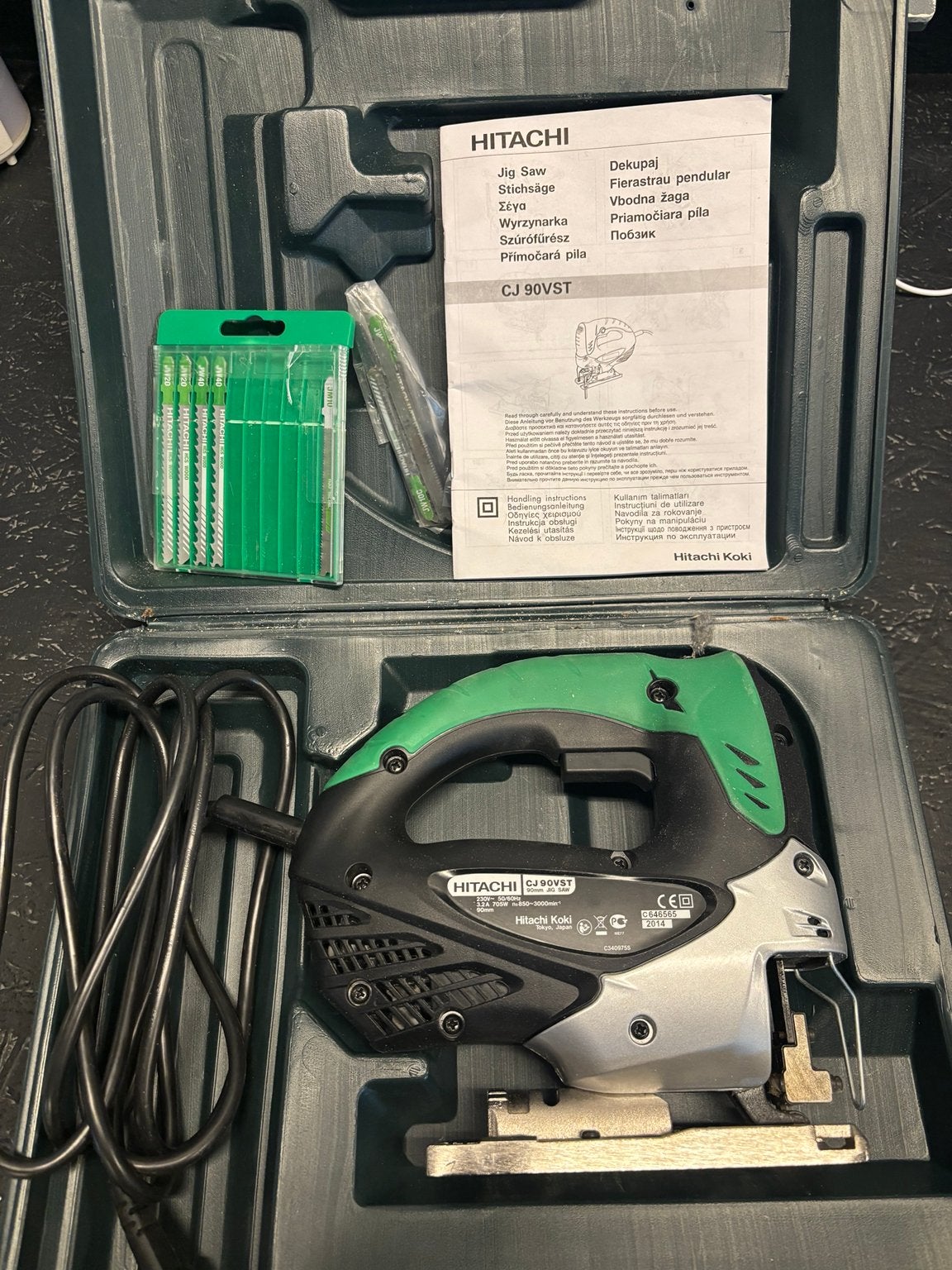 Hitachi CJ 90VST Decoupeerzaag, Gebruikt, Decoupeerzaag, 600 tot 1200 watt, Ophalen of Verzenden