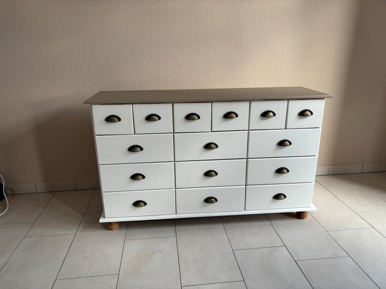 Brocante apotheker kast lade kast ladekast, Ophalen, 50 tot 100 cm, Zo goed als nieuw, Minder dan 100 cm