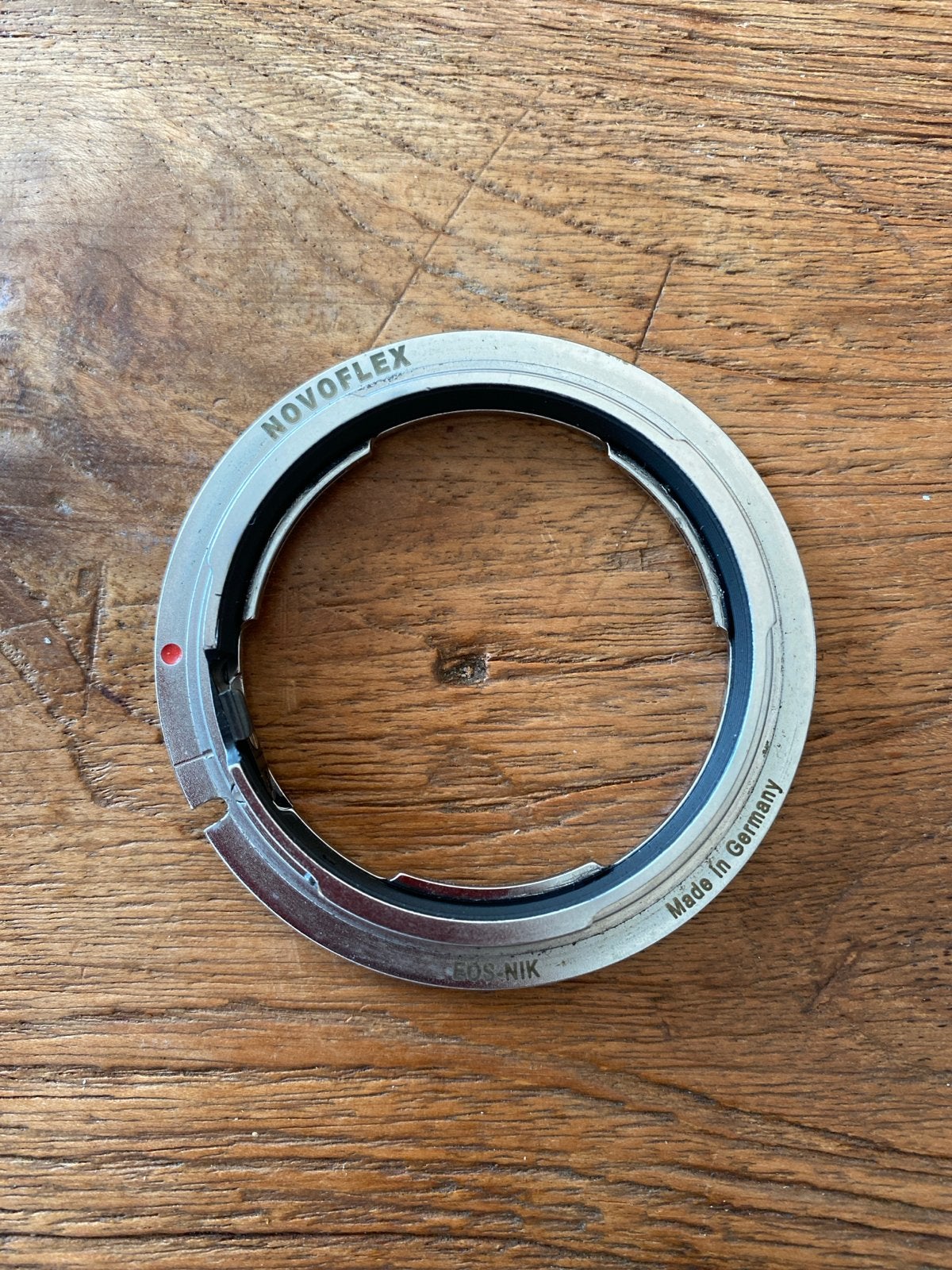 Novoflex EOS/NIK adapter voor Nikon F op Canon EOS, Overige merken, Gebruikt, Ophalen of Verzenden, Overige vattingen