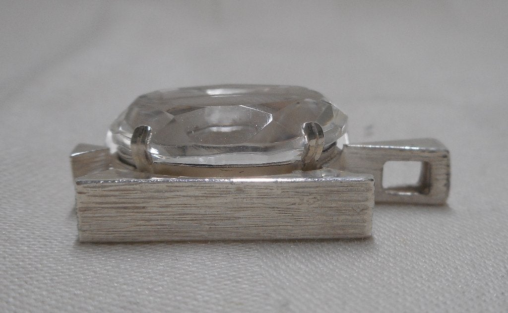 Prachtige zilveren K&L hanger met steen nr.926, Verzenden, Zo goed als nieuw, Zilver, Zilver