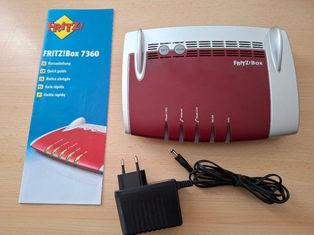 Fritzbox 7360, Computers en Software, Routers en Modems, Ophalen of Verzenden, Zo goed als nieuw, Router met modem, Fritz!Box