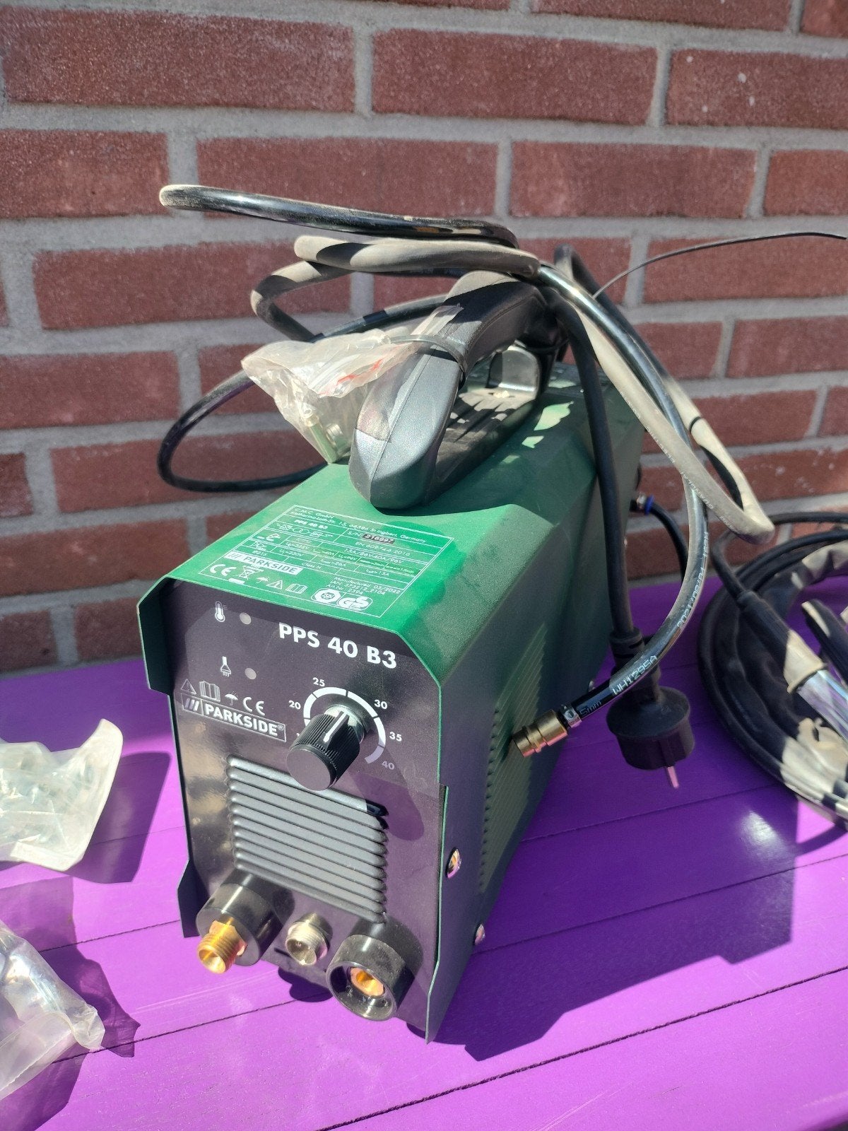 parkside plasma Snijder, Ophalen of Verzenden, Zo goed als nieuw, Minder dan 150 ampère, Overige typen