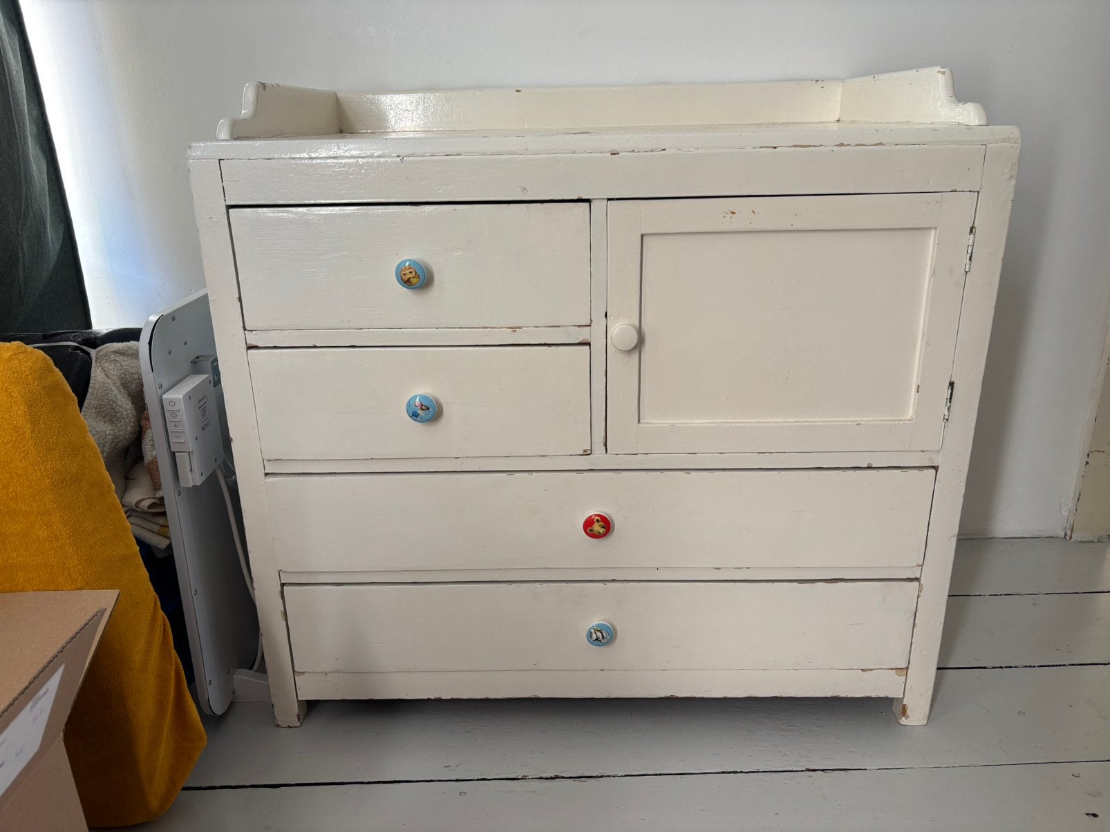 Vintage commode kastje, Ophalen, 50 tot 70 cm, 90 tot 105 cm, 100 cm of meer