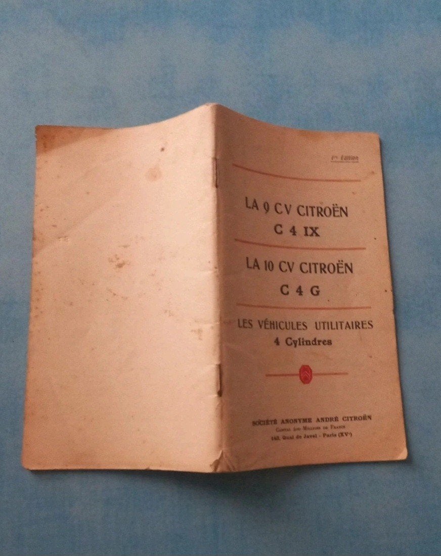 Citroën C4 8cv 10cv vrachtwagen, Boeken, Verzenden, Zo goed als nieuw, Citroën