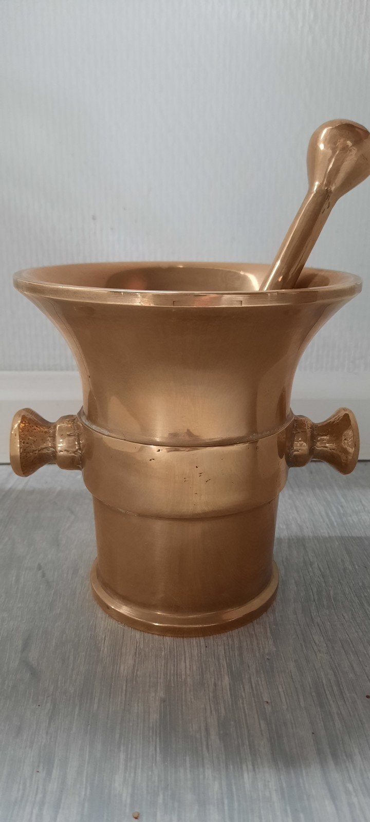 Bronzen Vijzel met Stamper, Ophalen of Verzenden, Brons
