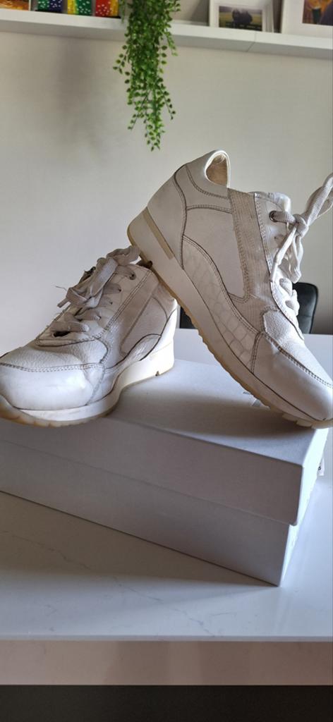 DL Sport Dames Sneakers - Wit Leer Maat 40, Kleding | Dames, Schoenen, Wit, Ophalen of Verzenden, Sneakers of Gympen, Gedragen