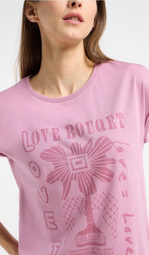 Nieuw! RAGWEAR vegan top t-shirt korte mouw print roze, Ragwear, Nieuw, Ophalen of Verzenden, Korte mouw