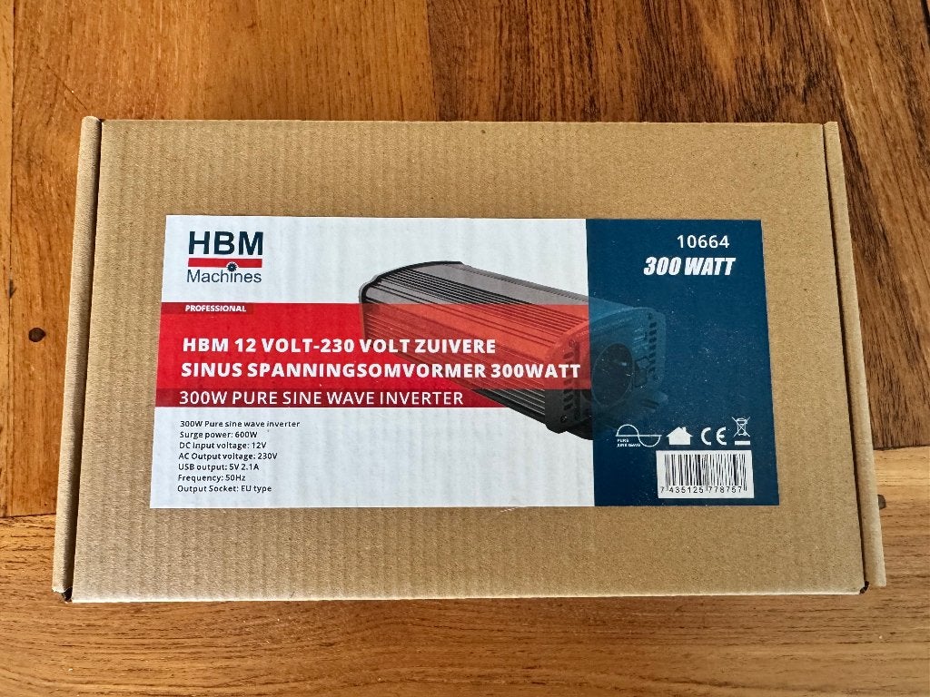 HBM 12V naar 230V omvormer, Ophalen, Nieuw