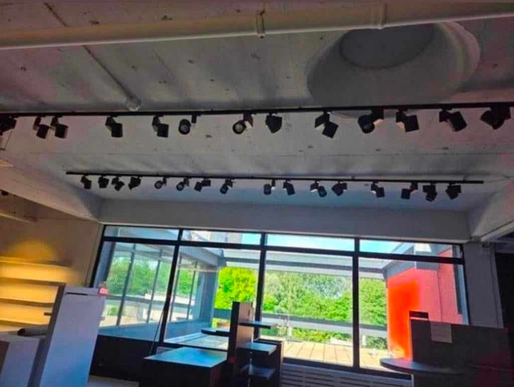 Rails met Led spotjes., Huis en Inrichting, Lampen | Spots, Ophalen of Verzenden