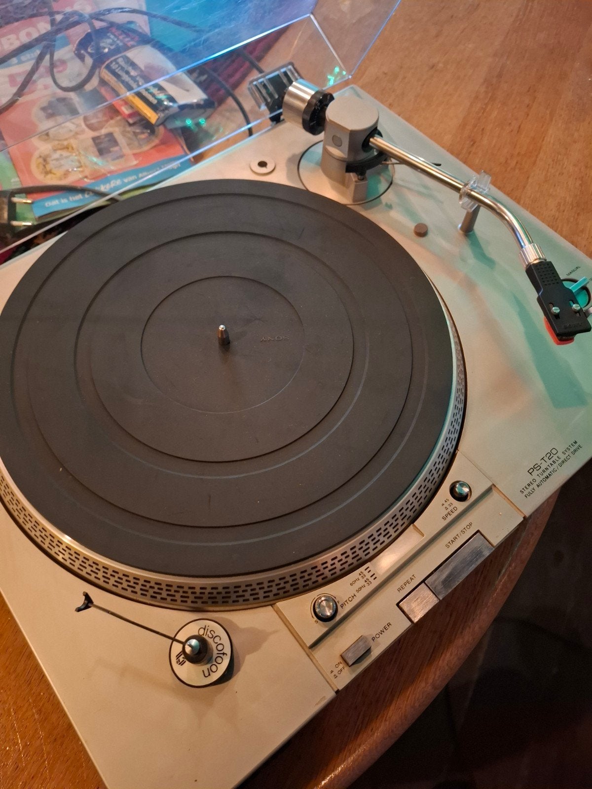 Sony PS-T20 Platenspeler - Volautomatisch met Pitch Control, Ophalen