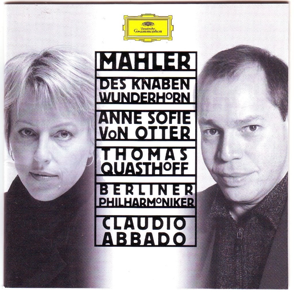 Mahler: Des Knaben Wunderhorn Von Otter Quasthof Abbado, Mahler, Ophalen of Verzenden, Zo goed als nieuw, Romantiek