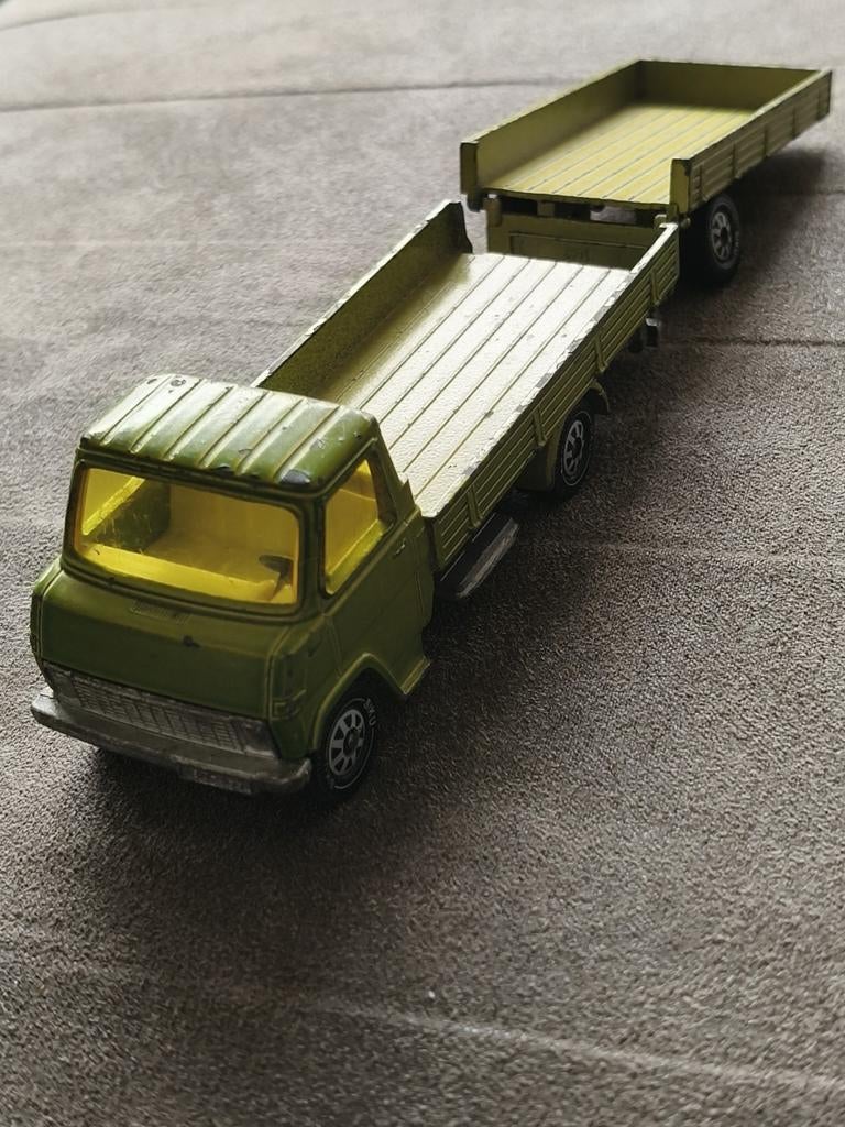 Vintage Siku vrachtwagen met aanhanger, Ophalen of Verzenden, Gebruikt