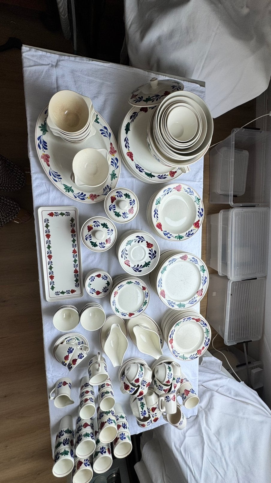 Megadeal Boerenbont Servies, Gebruikt, Overige typen, Ophalen of Verzenden, Aardewerk