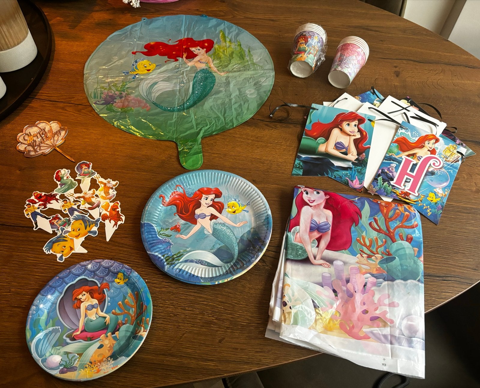 Ariel de kleine zeemeermin decoratie, Ophalen of Verzenden, Gebruikt, Versiering, Verjaardag
