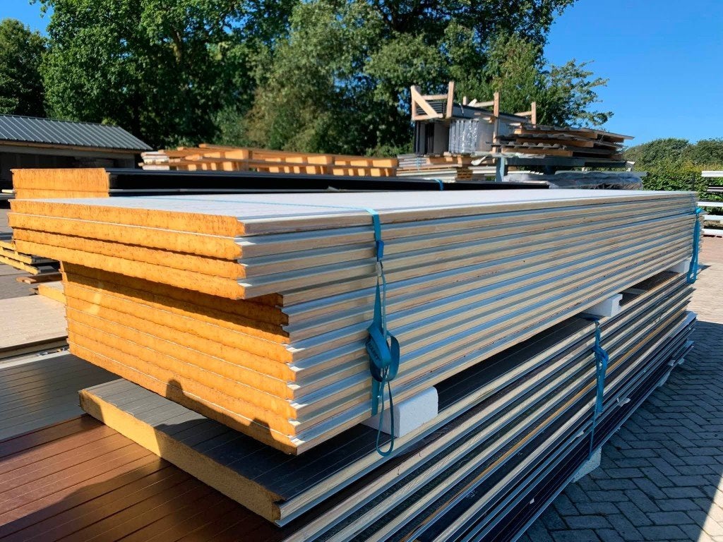 Geïsoleerde wandpanelen, Betonwei 6A, Ophalen of Verzenden, Zo goed als nieuw, Overige materialen
