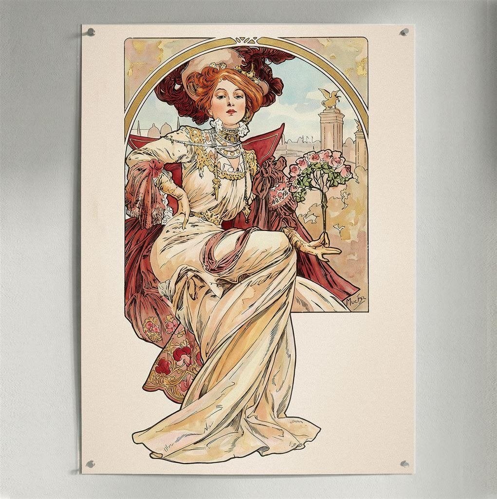 Alphonse Mucha giclee kunst print poster Expo 1900, Verzenden