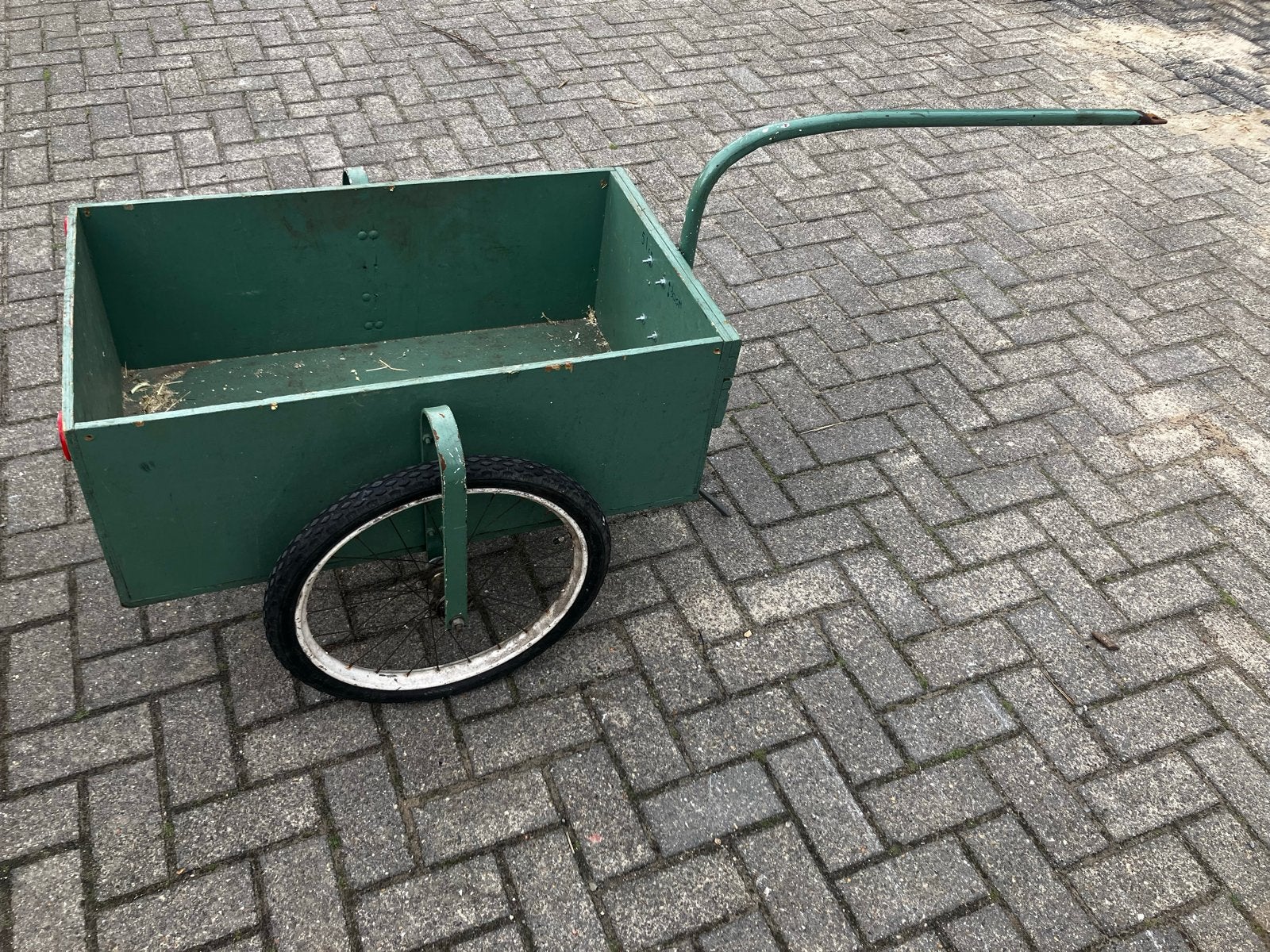 Fietskar/ aanhanger inclusief koppeling trekhaak, Fietsen en Brommers, Fietsaccessoires | Aanhangers en Karren, Ophalen, Gebruikt