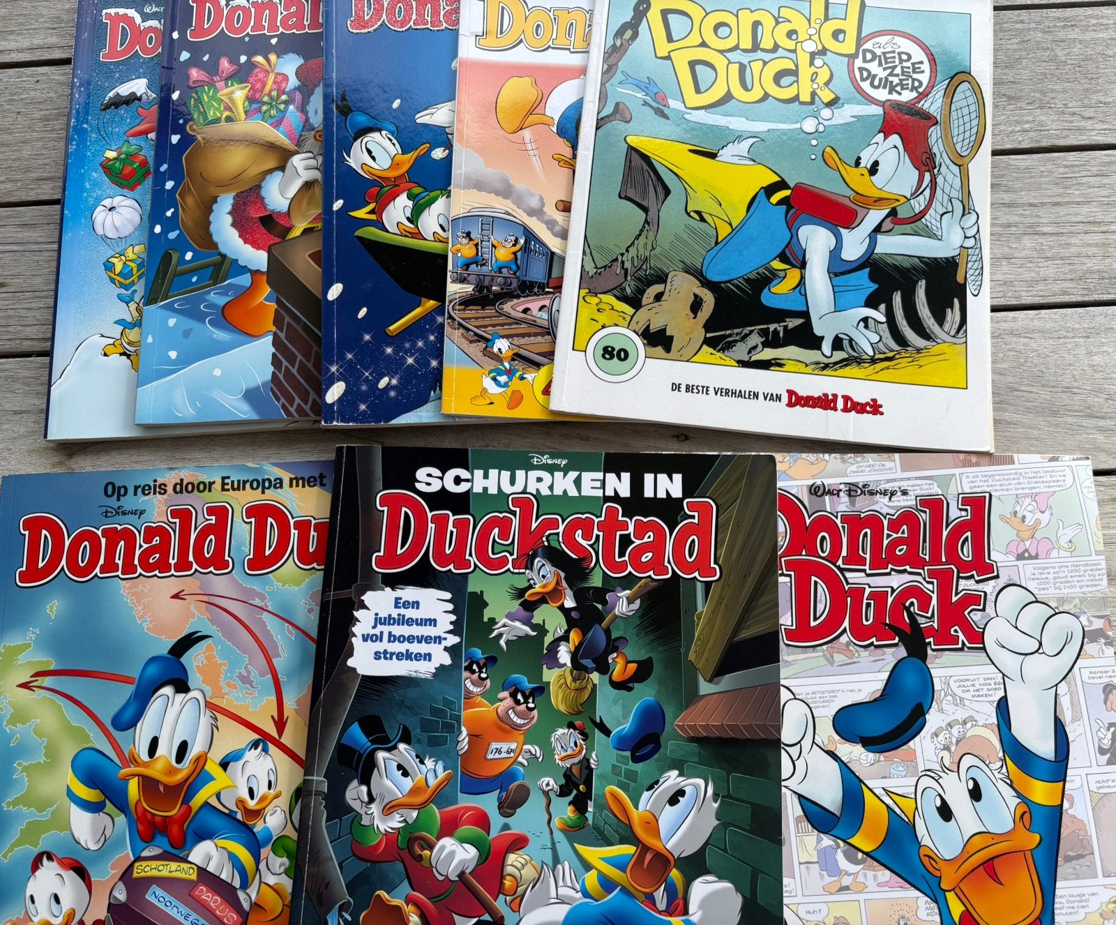 8 x Donald Duck  stripboeken, Boeken, Strips | Comics, Meerdere comics, Ophalen, Zo goed als nieuw, Europa