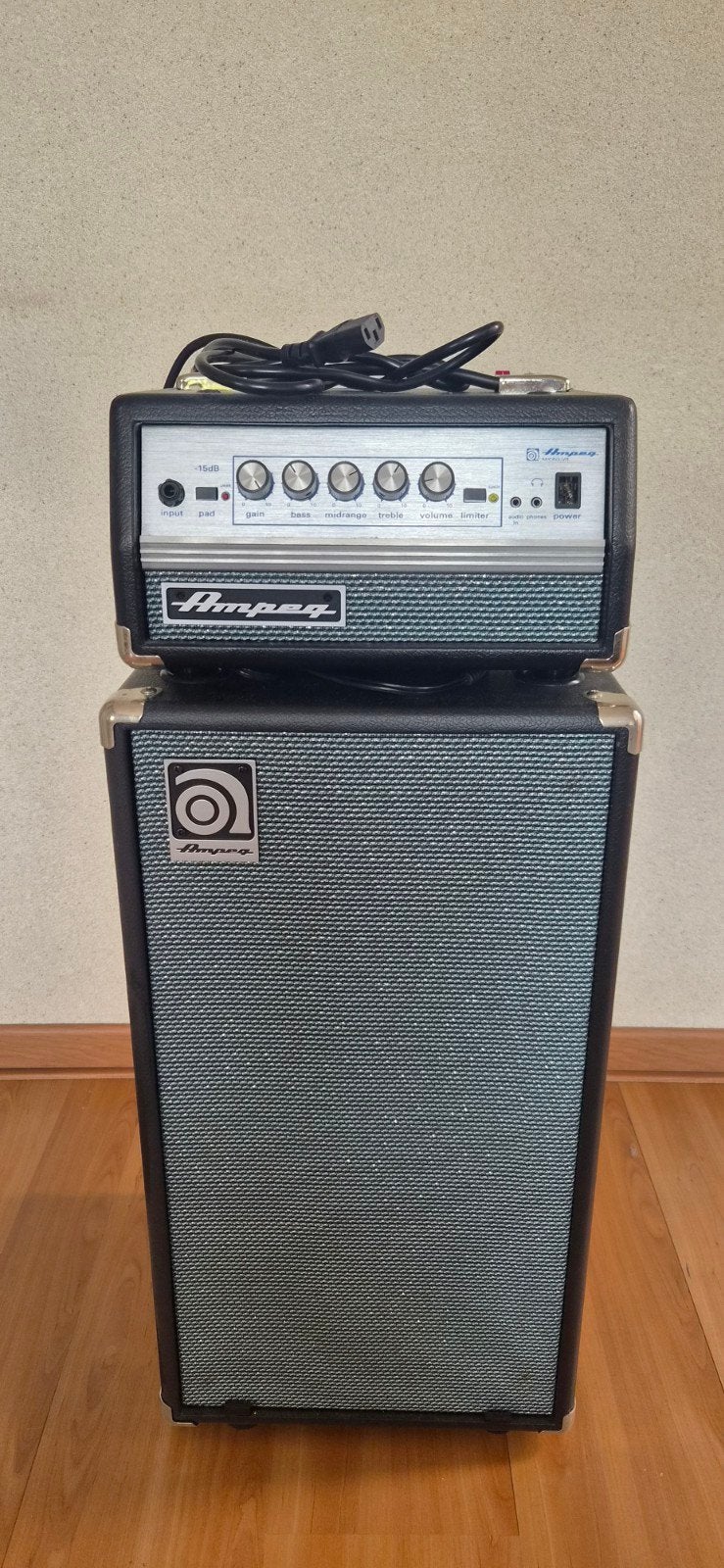 Ampeg Micro-VR SVT210AV Basversterker Stack, Ophalen, Gebruikt, 100 watt of meer