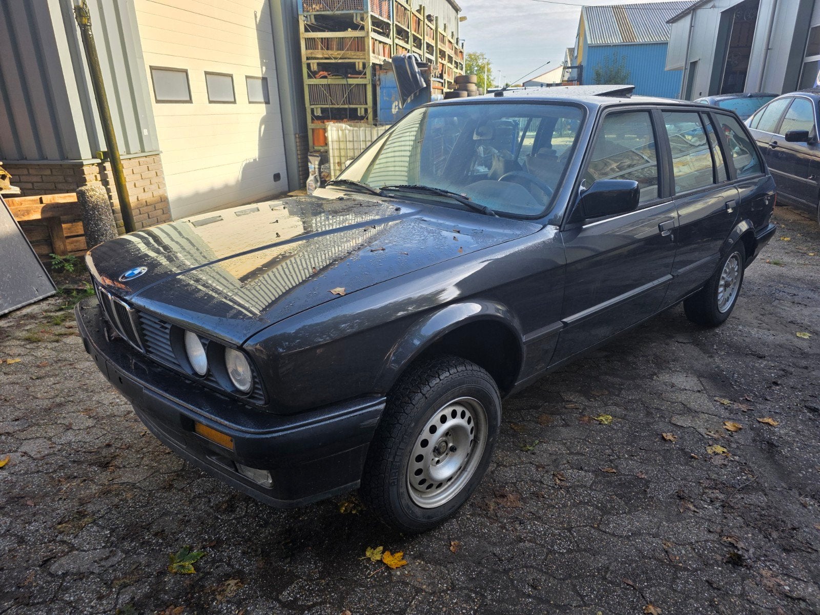 BMW 3-Serie 325i (ex m50b25) Touring 1990 met wok!, Auto's, Zwart, Handgeschakeld, Grijs, Particulier