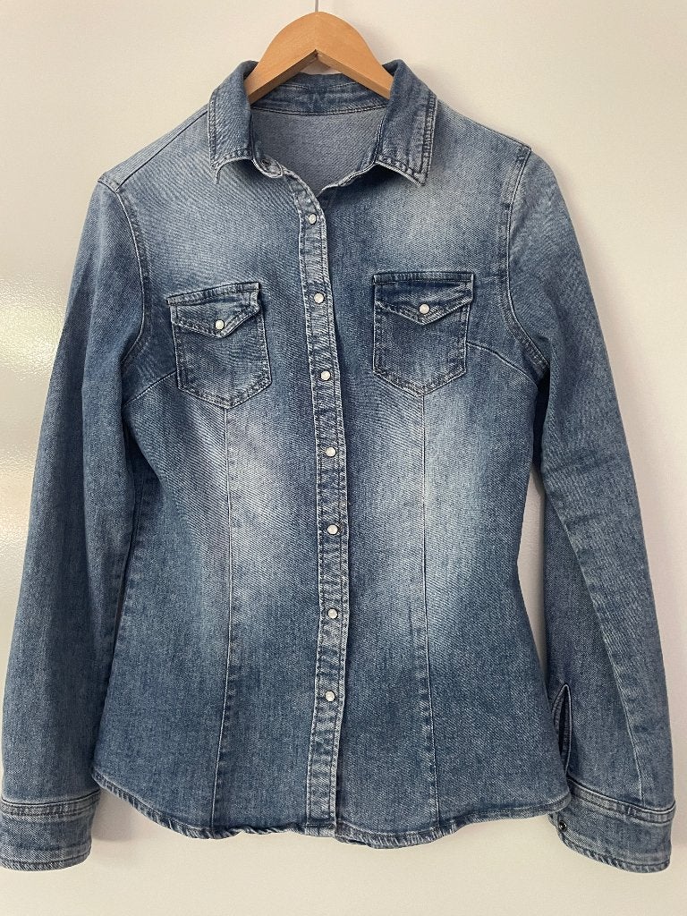 Only spijkerblouse, Maat 38/40 (M), Only, Zo goed als nieuw, Verzenden