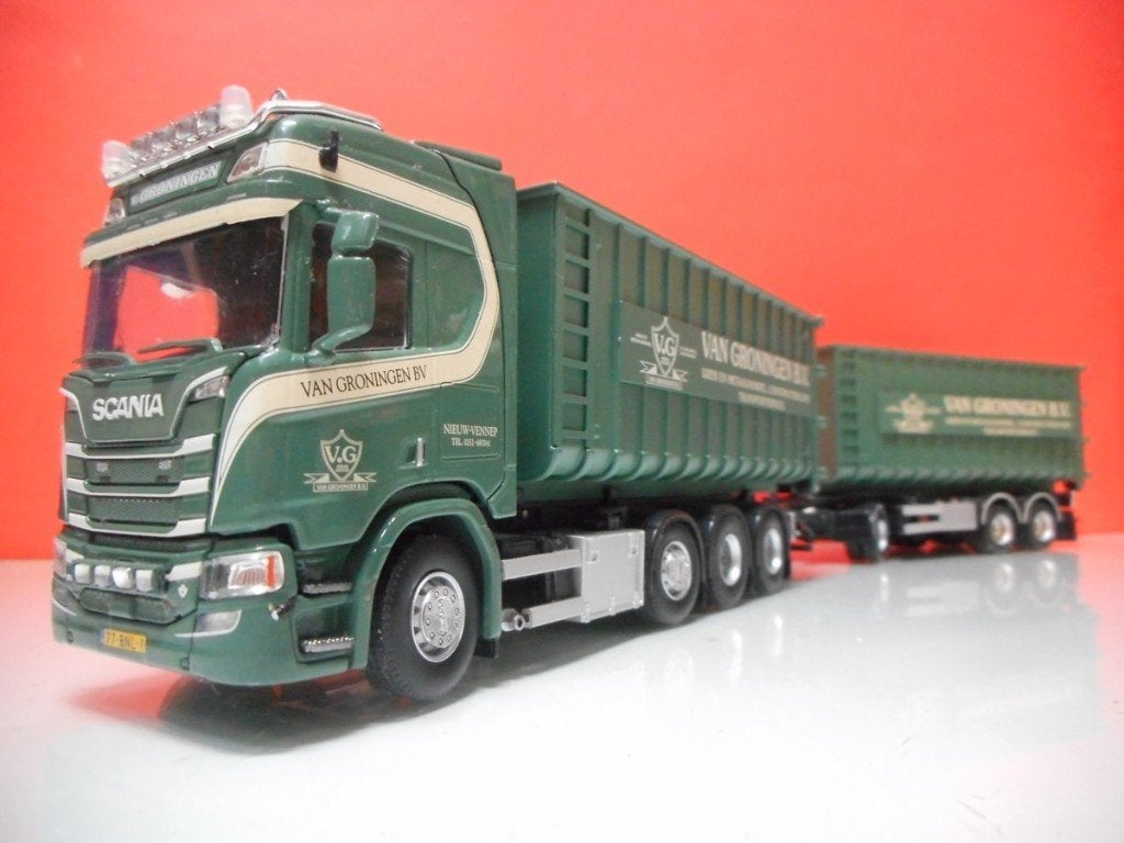 TEKNO SCANIA VAN GRONINGEN 74591, Hobby en Vrije tijd, Modelauto's | 1:50, Ophalen of Verzenden, Zo goed als nieuw, Bus of Vrachtwagen