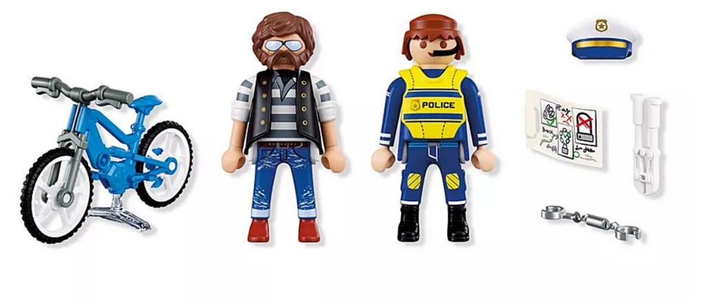 PLAYMOBIL 72076 Fietsendiefstal met Politie 11dlg, Ophalen of Verzenden, Nieuw, Complete set