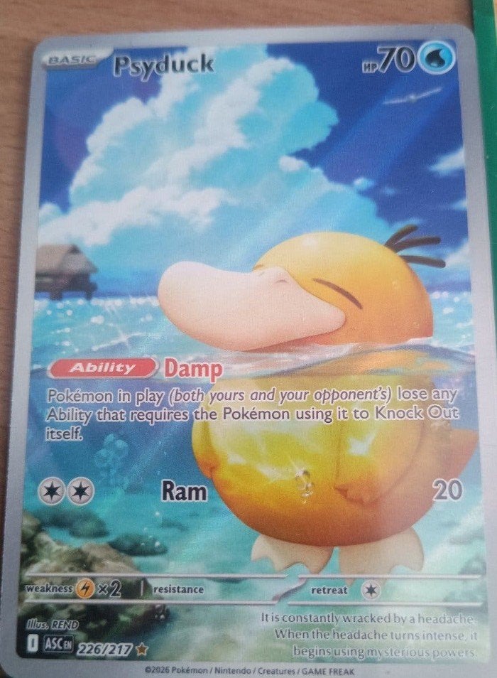 psyduck, Ophalen, Losse kaart
