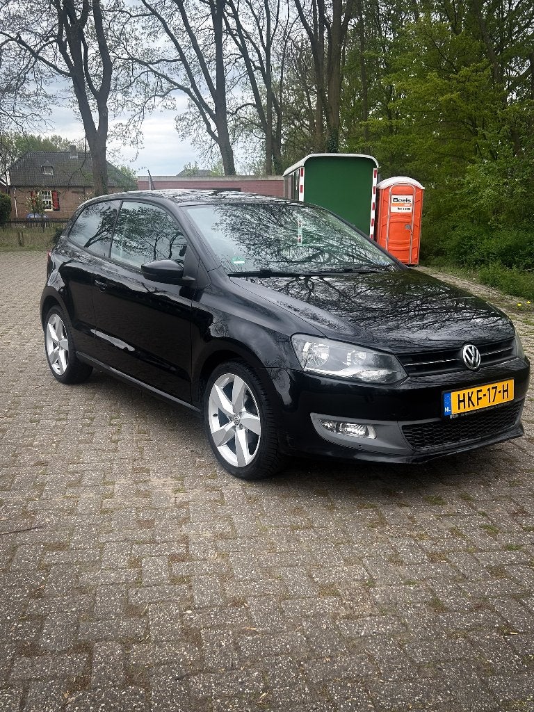 Volkswagen Polo 6R 1.2  2011 Zwart, Auto's, Voorwielaandrijving, Regensensor, 967 kg, Zwart