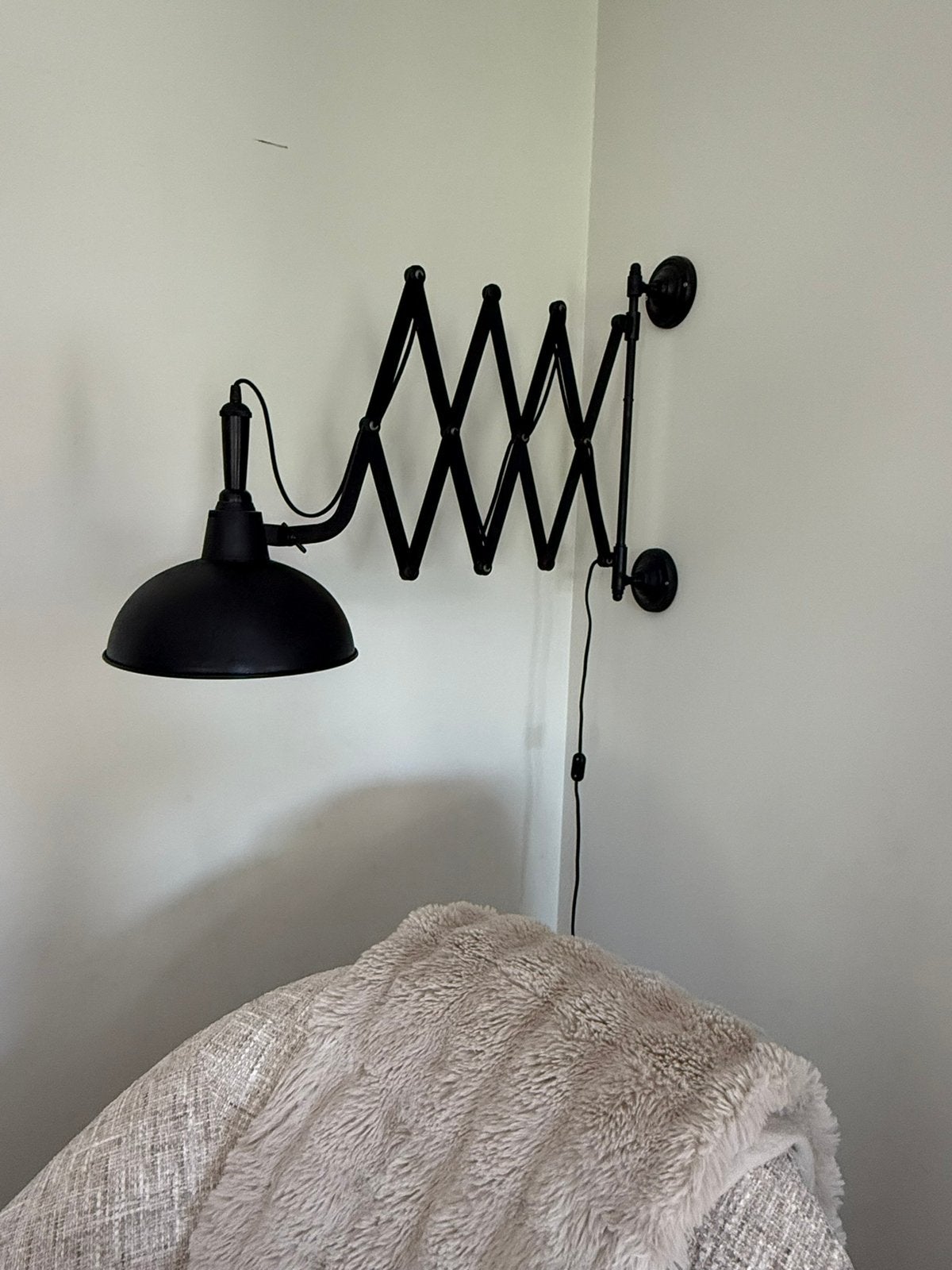 Wandlamp harmonica, Ophalen, Zo goed als nieuw, Metaal, Wandlamp
