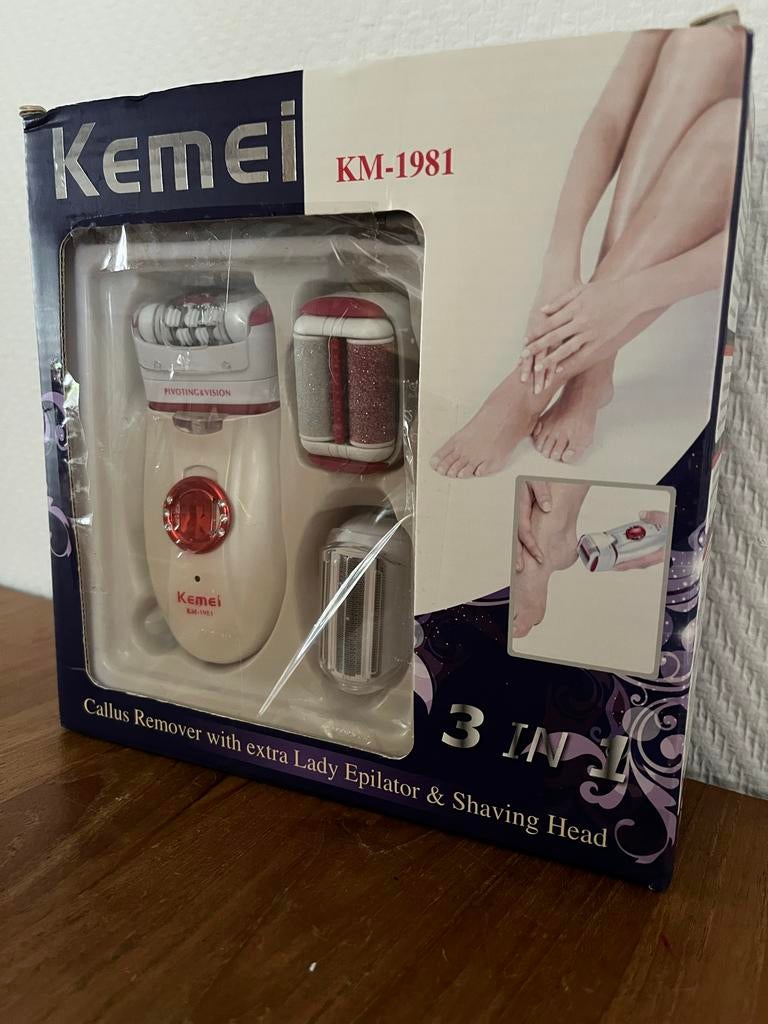 Kemei Ladyshave KM-1981 - Zo goed als nieuw, Ophalen of Verzenden, Zo goed als nieuw, Scheren en Epileren
