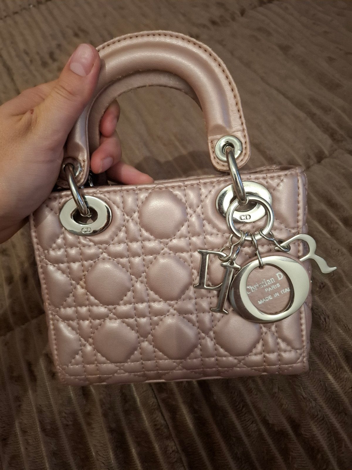 dior tas, Ophalen of Verzenden, Gebruikt, Roze, Handtas