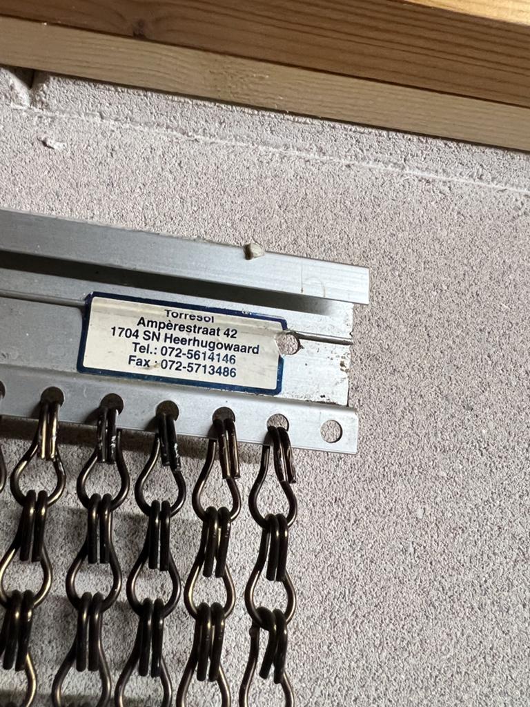 Torresol vliegengordijn aluminium brons, Ophalen of Verzenden, Zo goed als nieuw