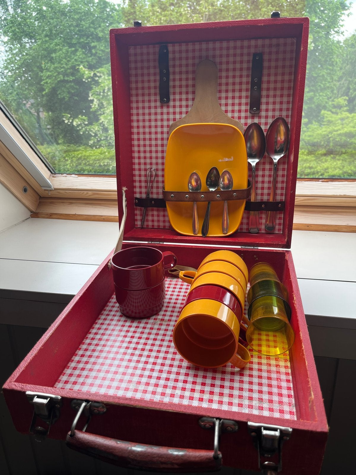 Vintage Mepal Picknickkoffer - Compleet en Kleurrijk, Ophalen, Kunststof, Meerkleurig, Overige merken
