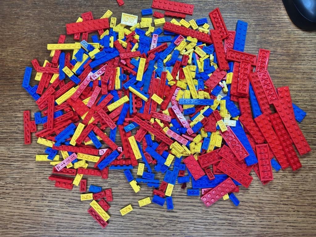 Lot LEGO ruim 250 diverse plates in primaire kleuren, Ophalen of Verzenden, Gebruikt, Losse stenen, Lego