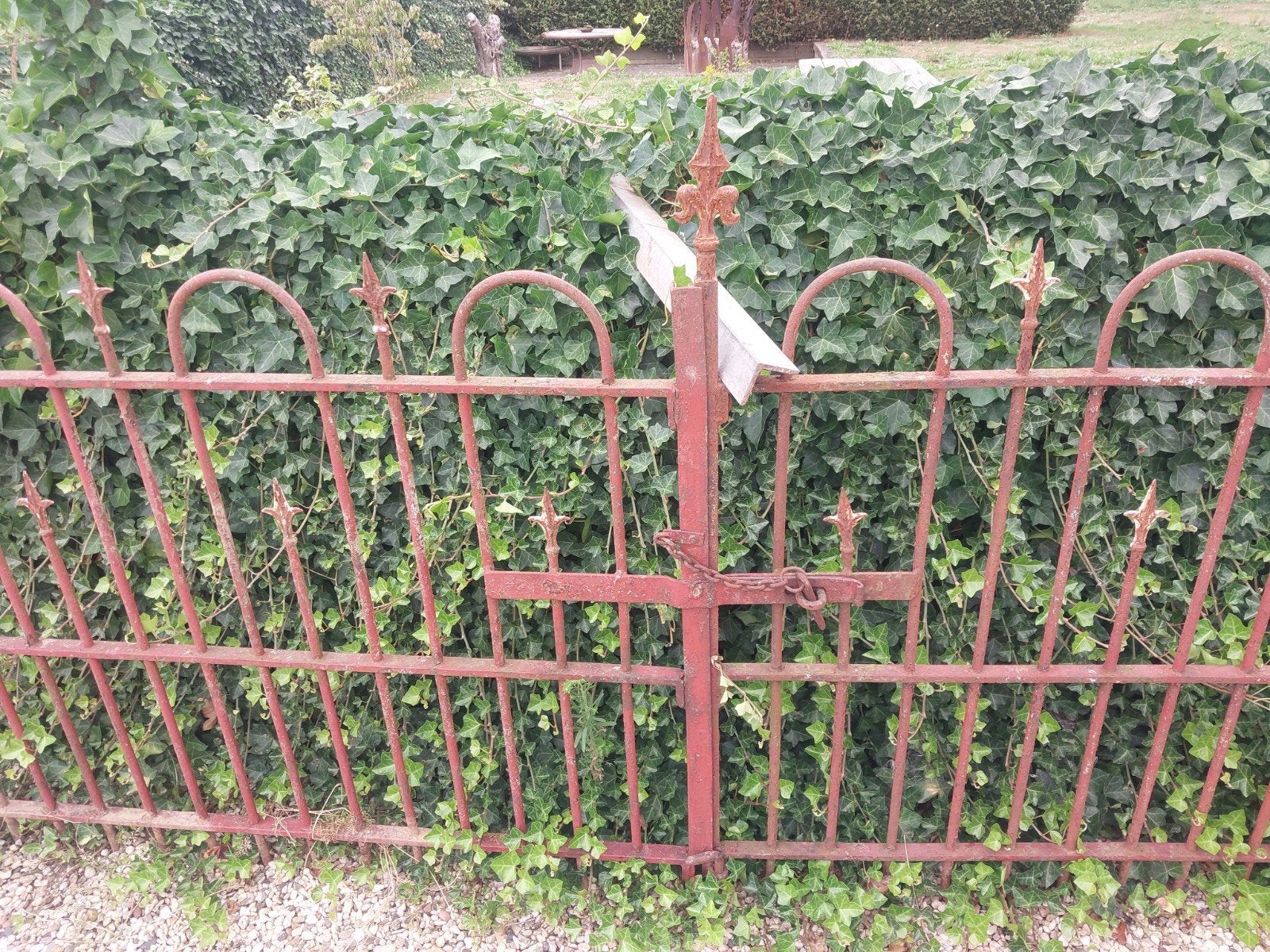 hek/ poort/sierhekwerk., Tuin en Terras, Ophalen, Gebruikt, IJzer, Sierhekwerk