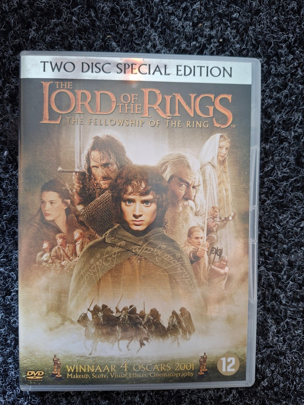Lord of the Rings: The Fellowship of the Ring (2-disc DVD), Ophalen of Verzenden, Gebruikt, Engels, Nederlands