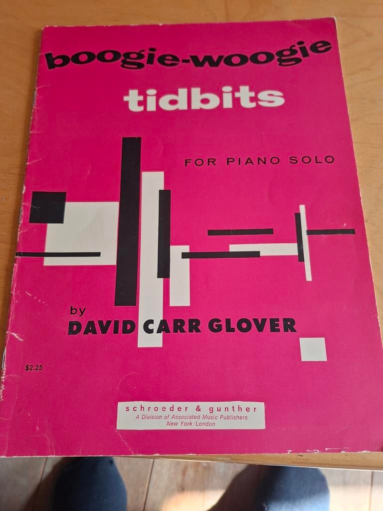 Piano Bladmuziek - Boogie Woogie Tidbits - David Carr Glover, Gebruikt, Ophalen of Verzenden, Thema, Jazz