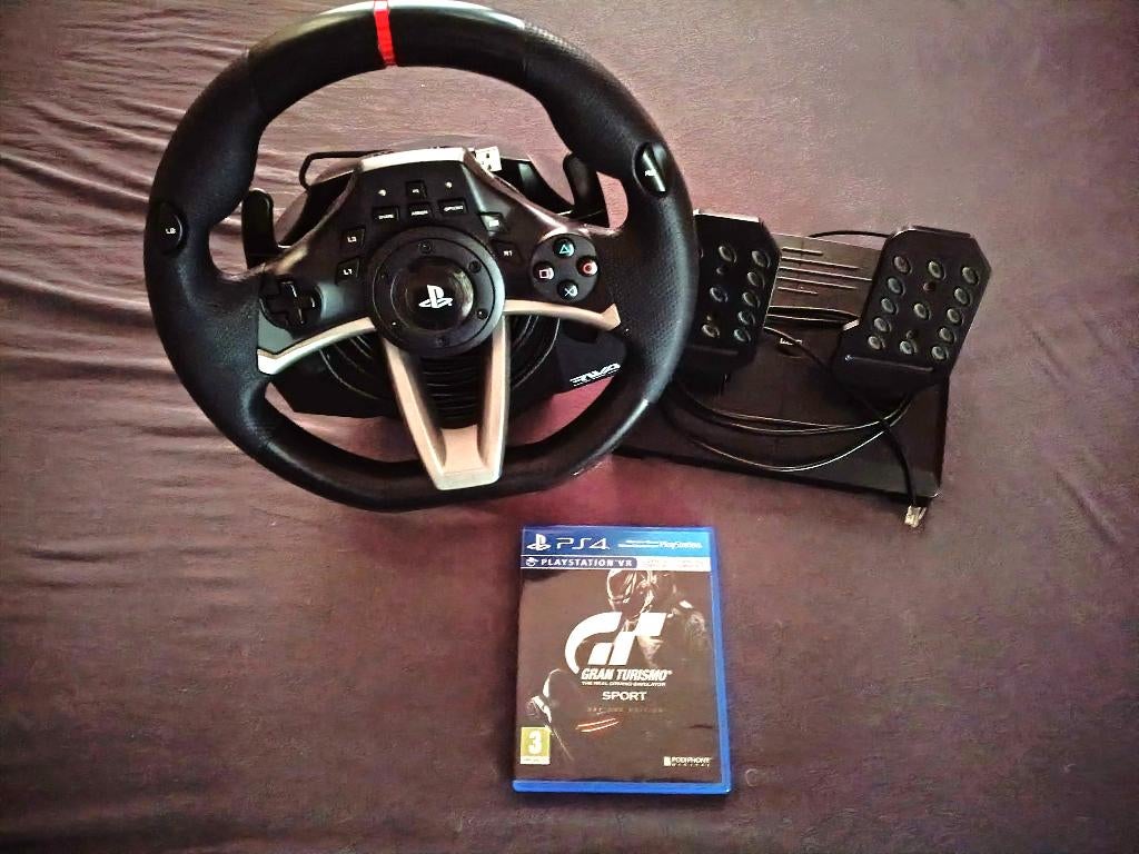 hori racing wheel racestuur met pedalen ps3 ps4 en pc, Ophalen, Zo goed als nieuw, Stuur of Pedalen, PlayStation 3
