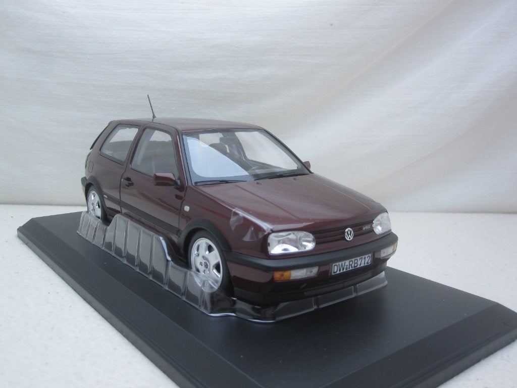 VW Golf Mk3 VR6 1996 donkerrood metallic 1:18 Norev Limited, Ophalen of Verzenden, Nieuw, Auto, Norev