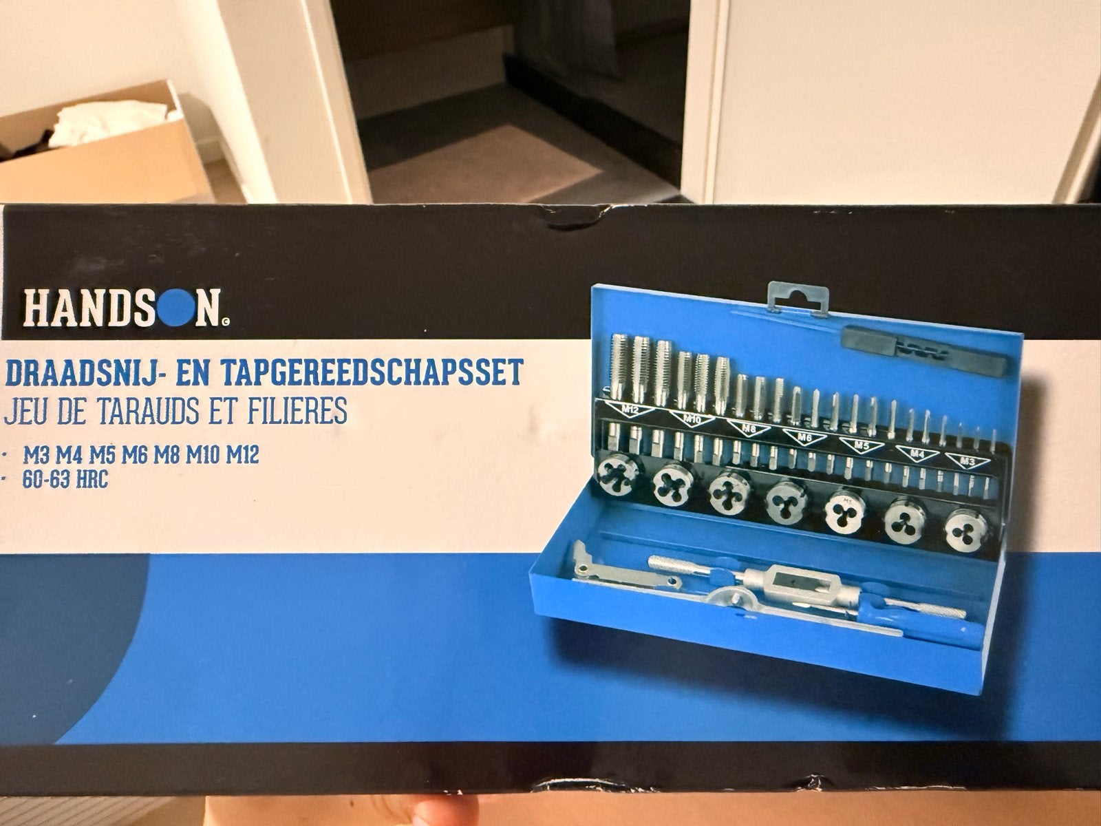 Handson Draadsnij- en Tapgereedschapsset M3-M12, Ophalen of Verzenden, Zo goed als nieuw, Gereedschapsset, Overige merken