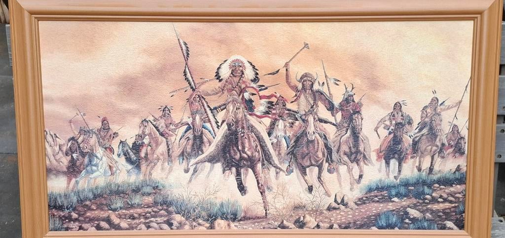 Indianen schilderij van Vogtschmidt, Ophalen