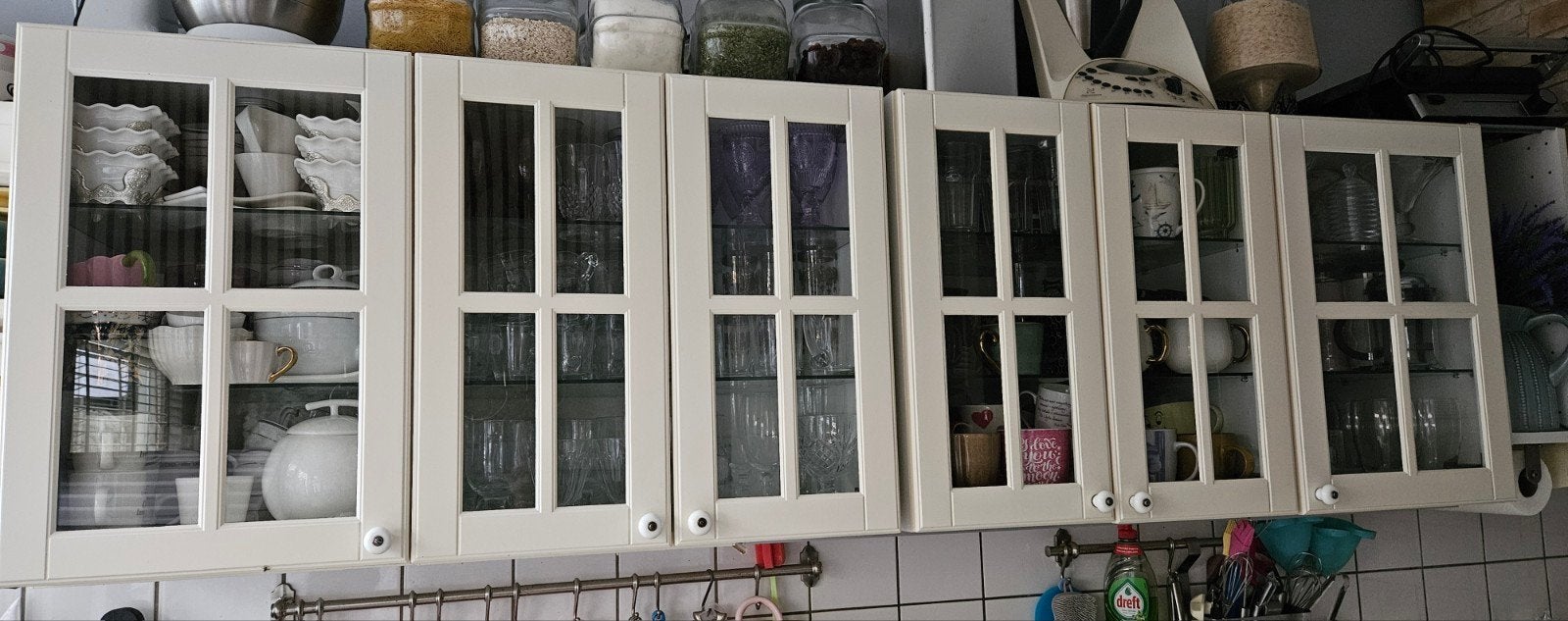 Ikea BODBYN vitrinedeuren/frontjes, Ophalen