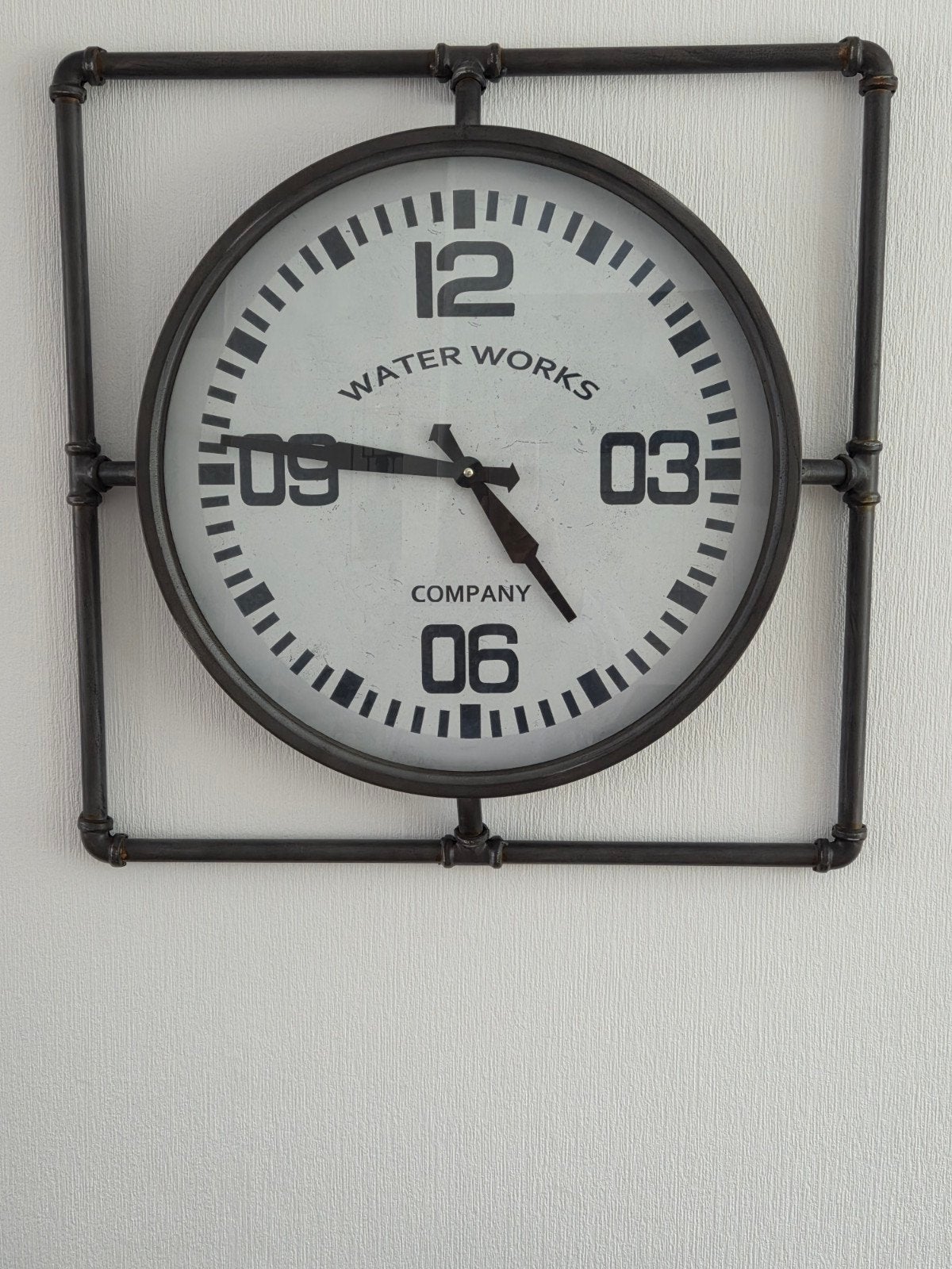 Industriële wandklok, Wandklok, Grijs, Analoog, Nieuw