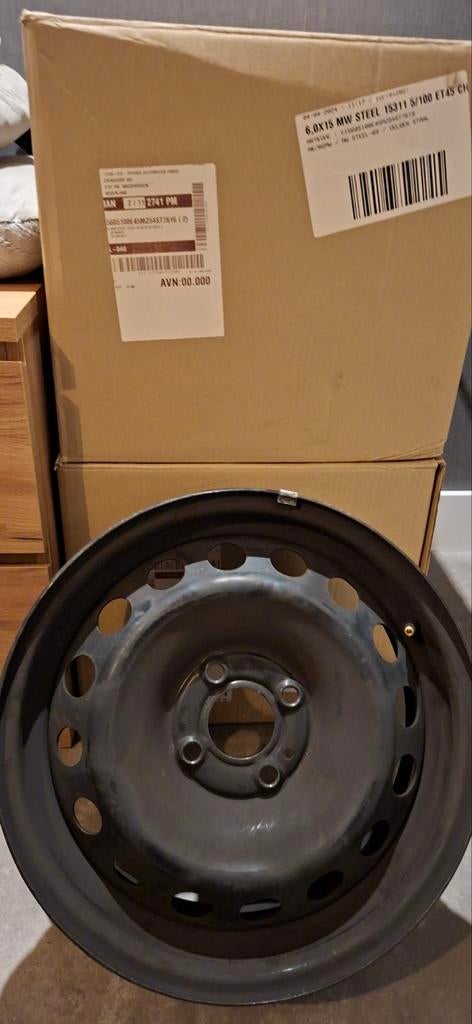 4 stalen velgen
15inch 6.0 4x100
ET40, Ophalen, Gebruikt, Renault