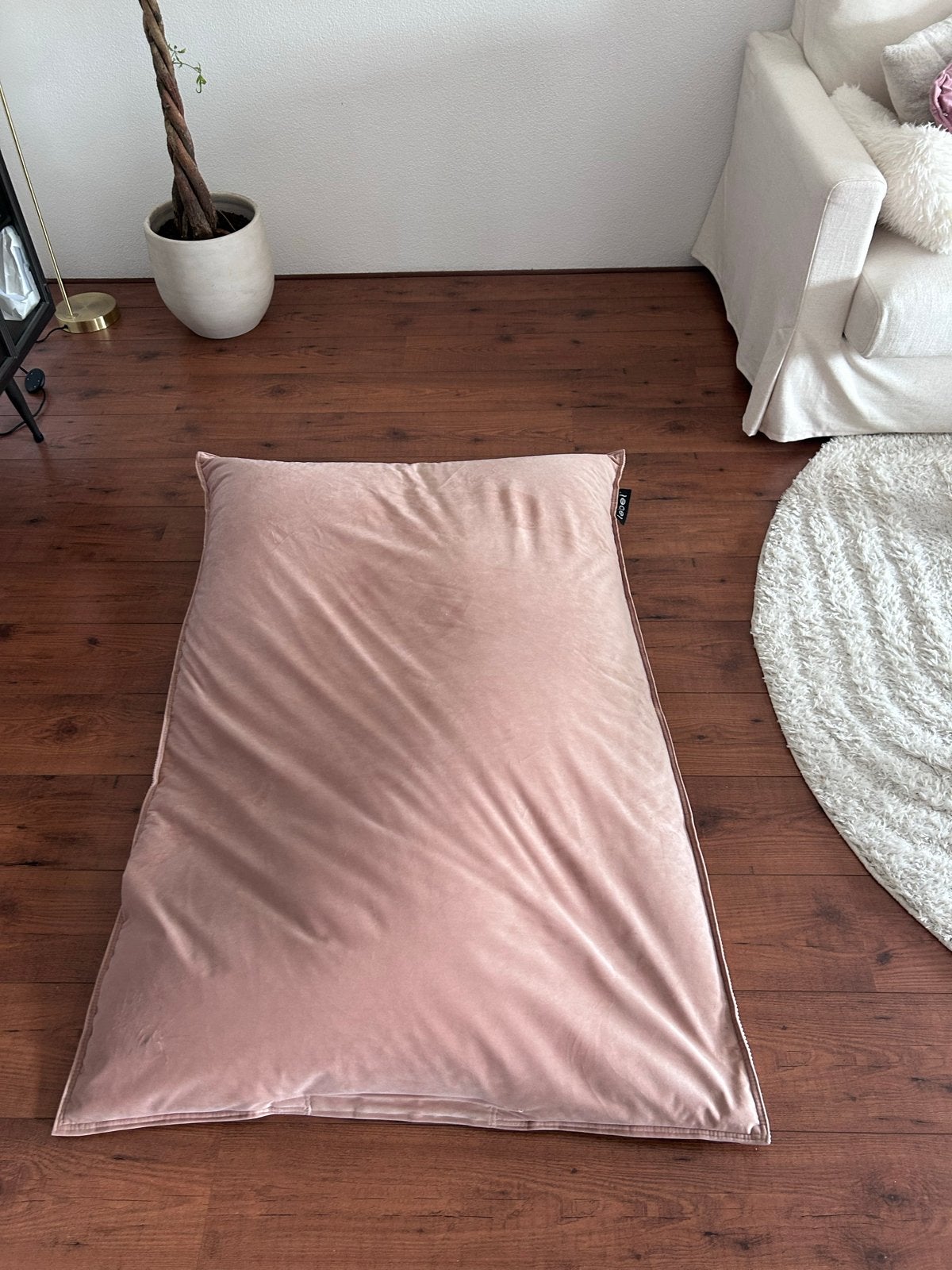 Roze zitzak van Lebel - Comfortabel en stijlvol, Ophalen, Zo goed als nieuw, Roze, Zitzak