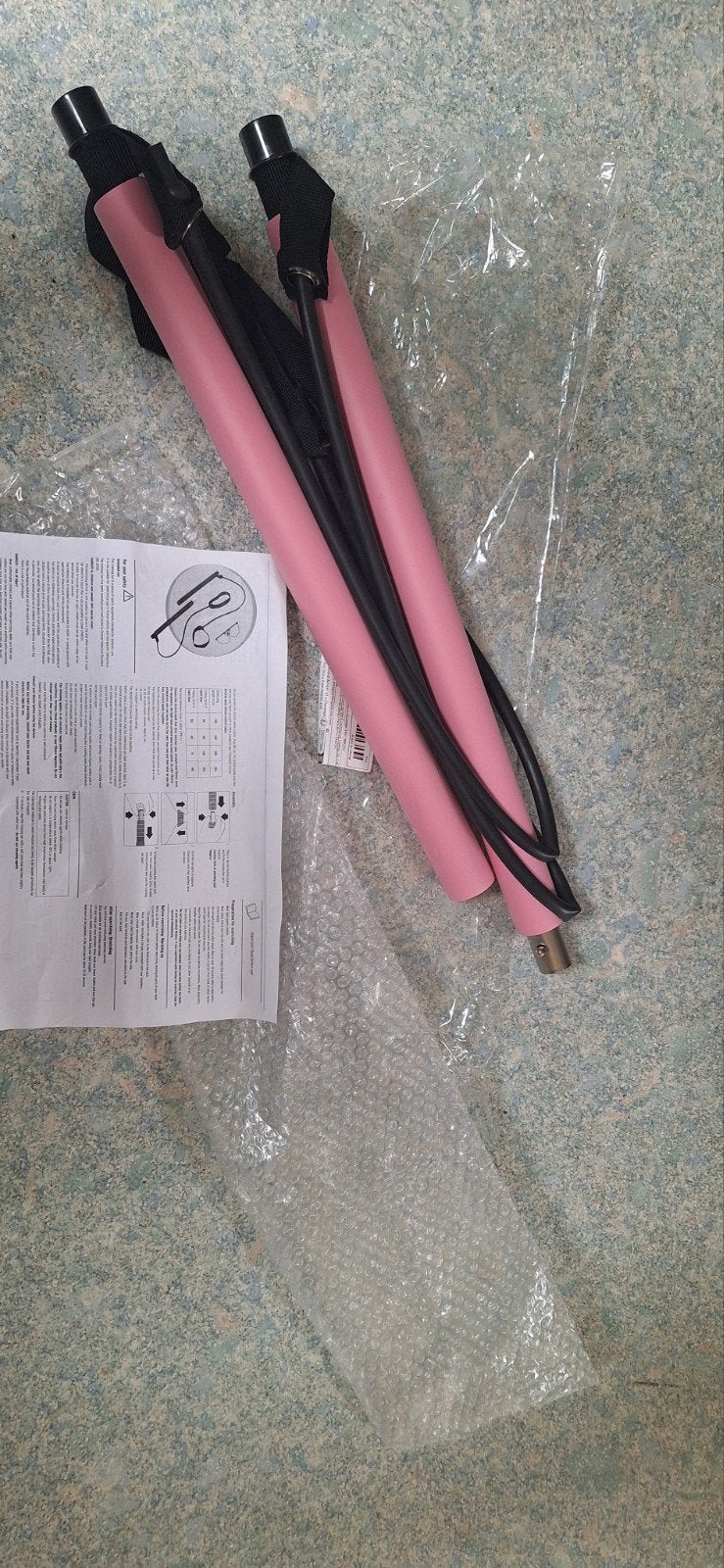 Roze Pilates Bar Kit met Weerstandsbanden, Ophalen of Verzenden, Nieuw, Benen, Overige typen