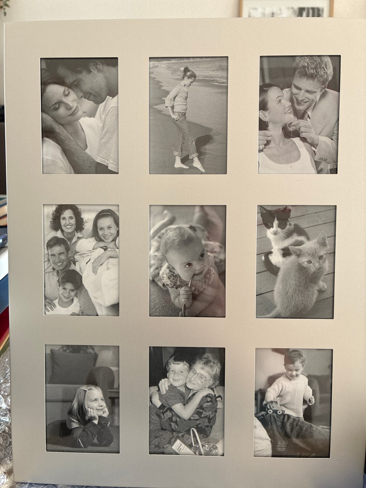 Nieuwe fotolijst voor 9 foto's - gratis af te halen, Ophalen, Nieuw, Overige materialen