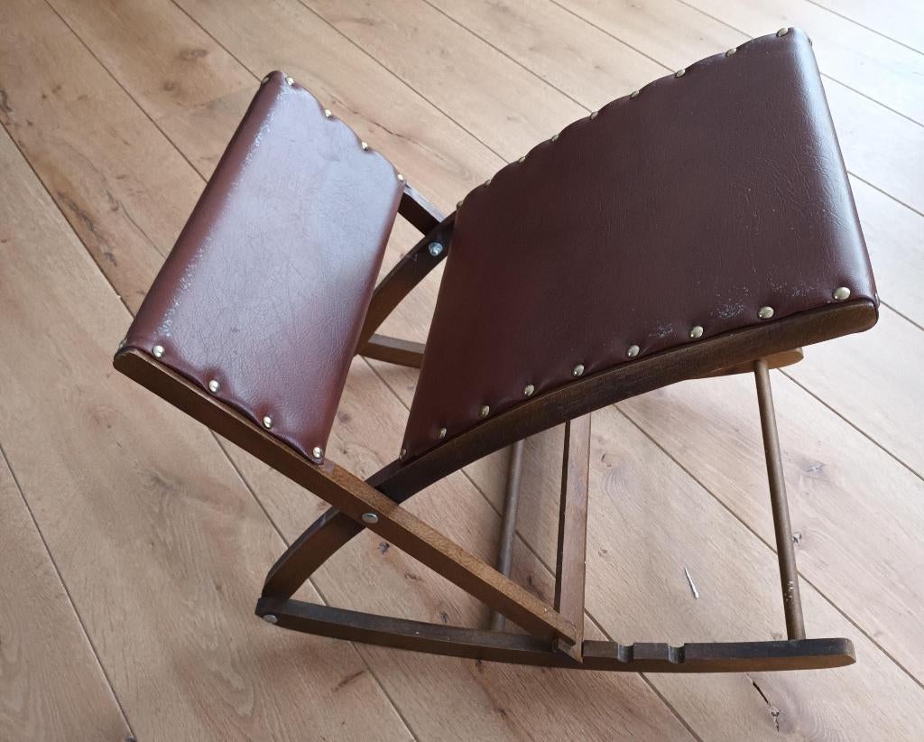 Beenschommel, voetenbank jaren 50/60, Ophalen, Minder dan 50 cm, Gebruikt, 50 tot 75 cm