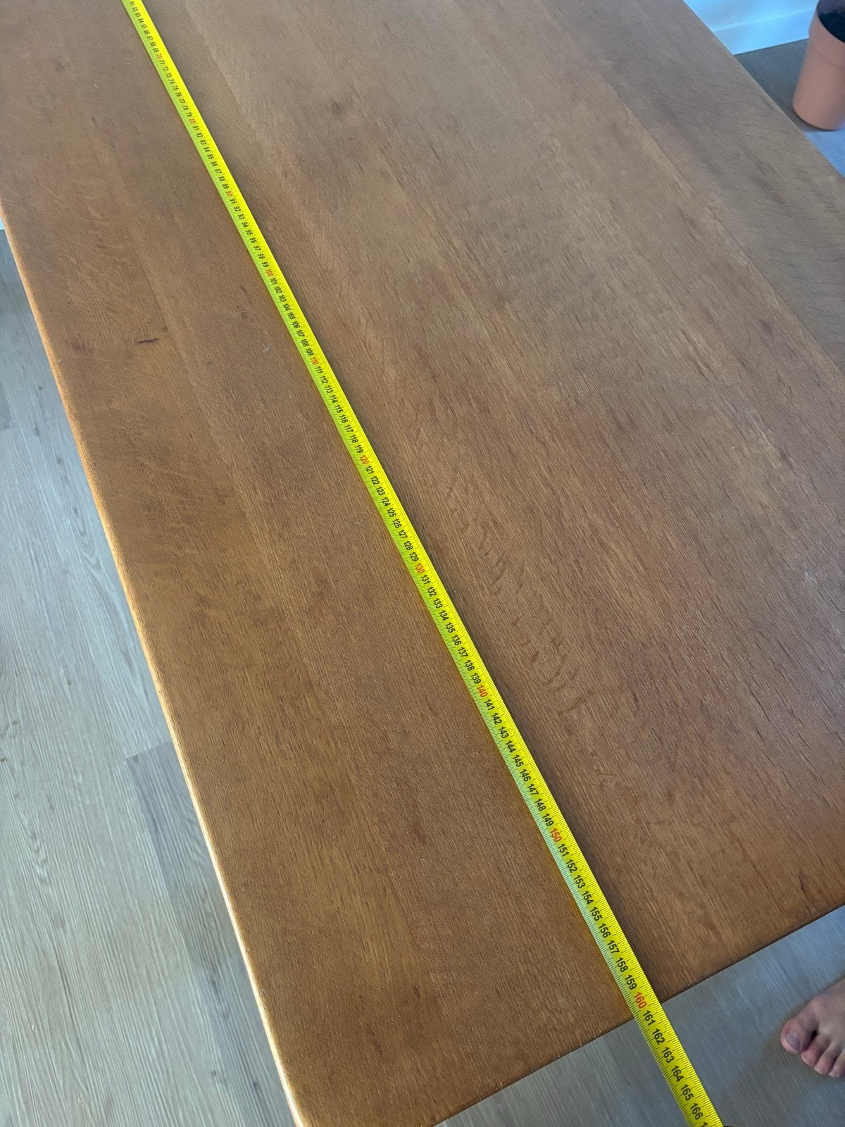 Tafel hout lichte eiken, Huis en Inrichting, Tafels | Eettafels, Ophalen, Gebruikt, Eikenhout, 50 tot 100 cm